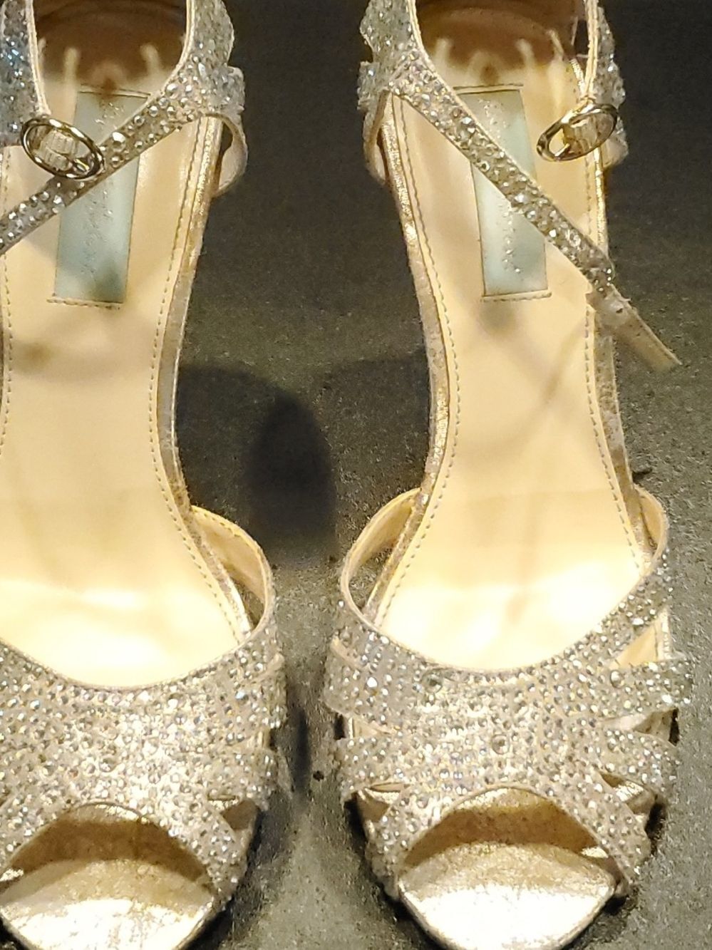Betsy Johnson Sweet 7B Heels-Turquoise Blue And Silver